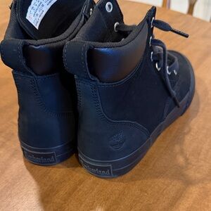 Timberland Black Leather High-Tops